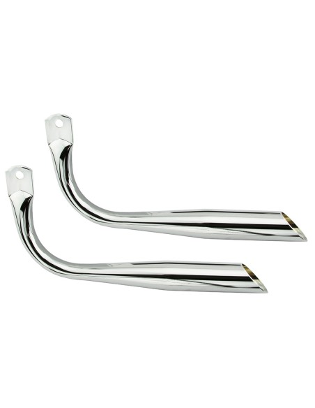 Muffler Oblique W/O Holes Chrome.